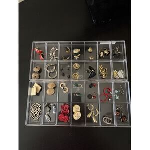 Earring Lot Of 28 PIerced . Selling As A Lot Only For Less Than $1.00 Each